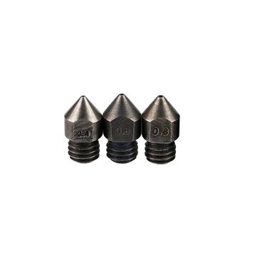 0.4mm/0.6mm/0.8mm 1.75mm Hardened Steel Nozzle for Creality CR-10/Ender3 Anet/Makerbot 3D Printer Part High Temperature Resistance - 3dGate