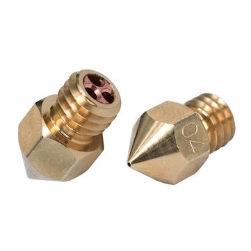 3D Printer Nozzle MK8 Clone CHT Nozzle M6 High Flow Copper For 1.75MM Filament Brass Copper Print Head