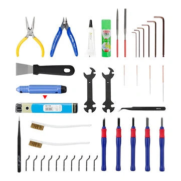 Ender-3 CR-10 Blade Tweezers Wrench Cleaning Brush Repair Pickup Kit 3D Printer Accessories - 3dGate