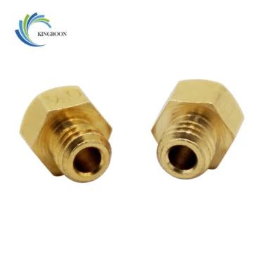 Kingroon M6 Copper Nozzle 1.0mm 1.5mm Larger Diameter Nozzles For 1.75mm 3mm Filament Big Hole Brass Nozzle 3D Printer Parts