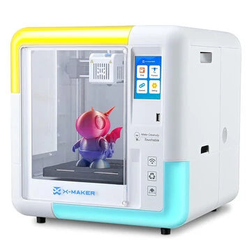 AOSEED X-MAKER Children's 3D Printer High Precision 0.1/0.05mm Ultra Silent <50dB Wireless Smart One-Press Printing WiFi USB Safe Enclosed Design - 3dGate