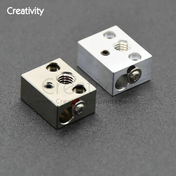 3D Printer Parts Ender 3 S1 Copper Plated Heat Block Aluminum Heat Block High Temperature 3D Printer Parts