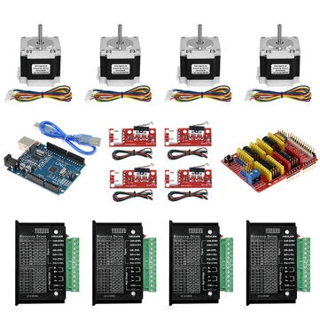 TWO TREES® UNO CNC Kit with Controller + Shield + Nema 23 Stepper Motors + TB6600 + Limited Switches