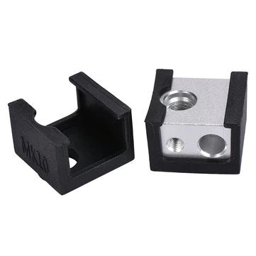 MK10 Black Silicone Protective Case for Aluminum Heating Block 3D Printer Part - 3dGate