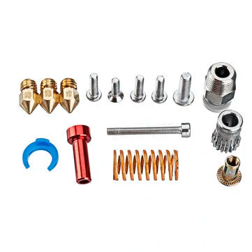 Dual Gear Pulley Dual Drive Extruder Kit + 3Pcs MK8 1.75/0.4MM Brass Nozzle Accessories Kit for 3D Printer - 3dGate