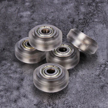 5pcs Transparent Pulley Wheel with 625zz Double Bearing for V aslot 3D Printer - 3dGate