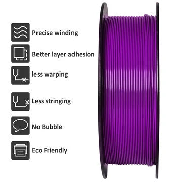 [EU Direct]Geeetech® PLA 3D Printing Filament Black/White 1.75mm for 3D Printing Transparent/Purple/Gradient/Green - 3dGate