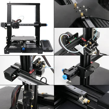 Ender 3 V2/Pro 3D Printer Upgrade Kit Black Knight kit and Belt Screws for Genuine Hiwin Linear Rail Improvement - 3dGate