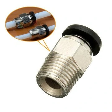 PC4-01 Pneumatic Connector For 1.75mm PTFE Tube Quick Coupler Feed Inlet 3D Printer Part - 3dGate