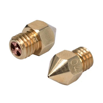 3D Printer Nozzle MK8 Clone CHT Nozzle M6 High Flow Copper For 1.75MM Filament Brass Copper Print Head