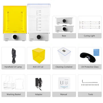 ELEGOO Mercury XS Bundle Wash and Cure with Separate Washing Station for Large Resin 3D Prints - 3dGate