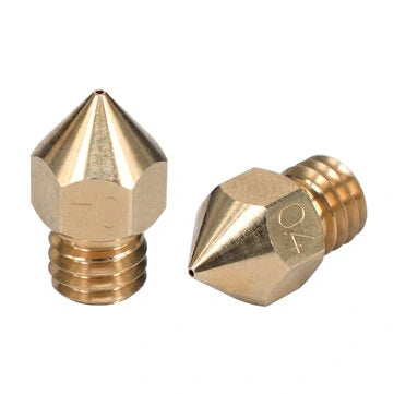 3D Printer Nozzle MK8 Clone CHT Nozzle M6 High Flow Copper For 1.75MM Filament Brass Copper Print Head