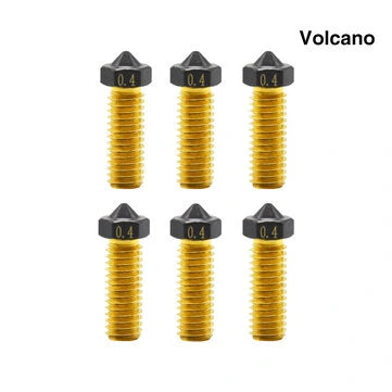 5PCS MK8/V6//Volcano Brass Nozzle PTFE Coating Nozzle Clone CHT MK8 V6 Nozzle For CR10 Ender3 SWX1 3d printer Hotend Extruder - 3dGate