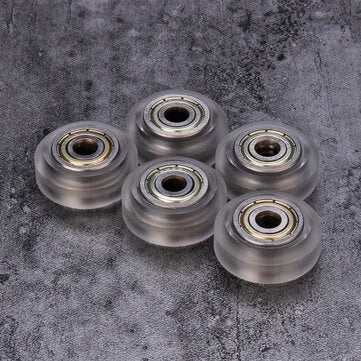 5pcs Transparent Pulley Wheel with 625zz Double Bearing for V aslot 3D Printer - 3dGate