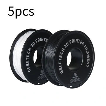 5PCS Geeetech® PLA 3D Printing Filament Black/White 1.75mm for 3D Printing