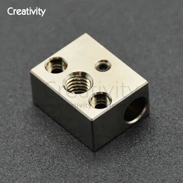 3D Printer Parts Ender 3 S1 Copper Plated Heat Block Aluminum Heat Block High Temperature 3D Printer Parts